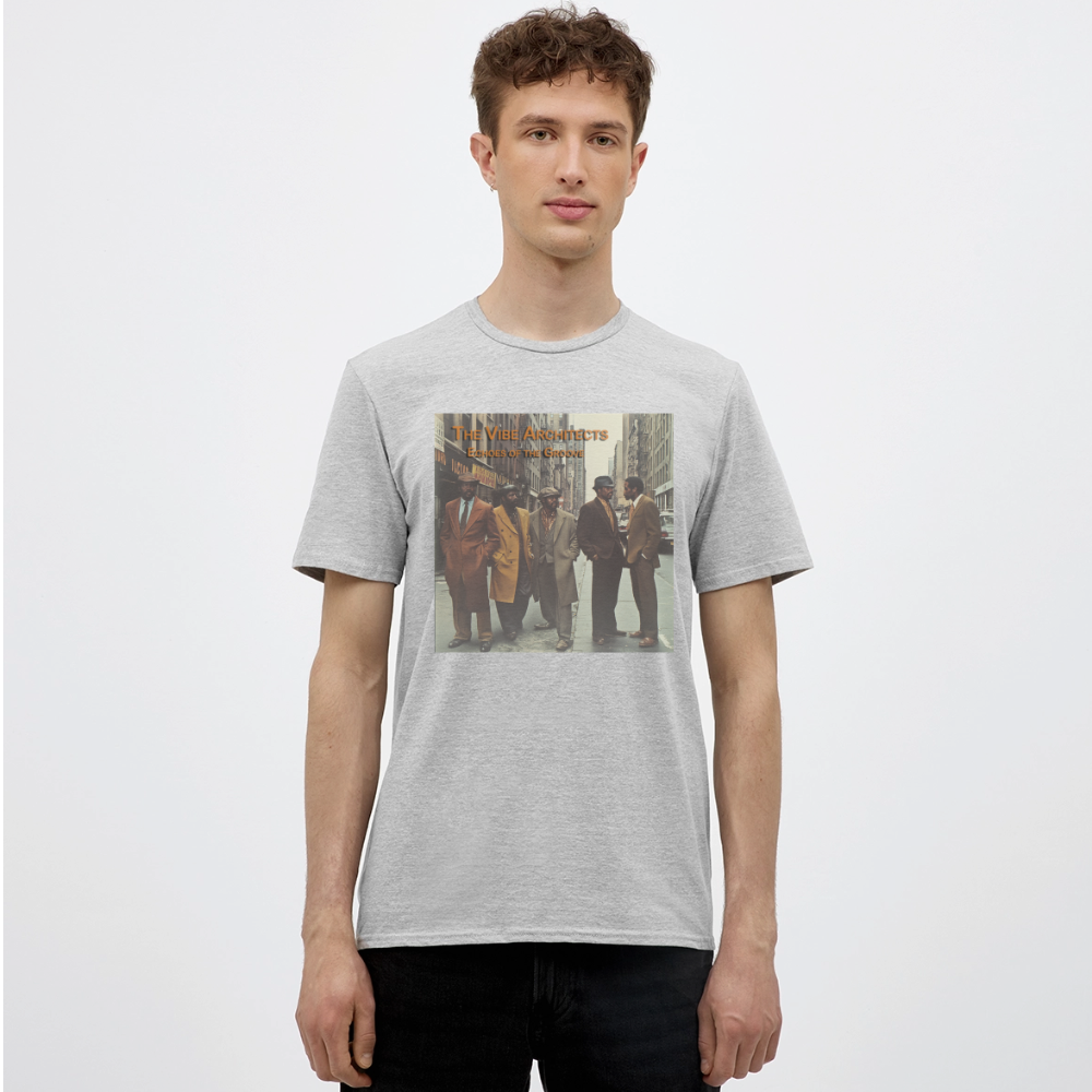 The Vibe Architects, T-shirt herr - gråmelerad