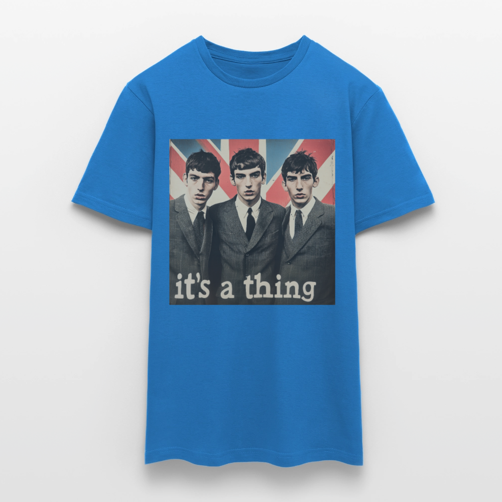 British, Bold & Unapologetic, T-shirt herr - kungsblå