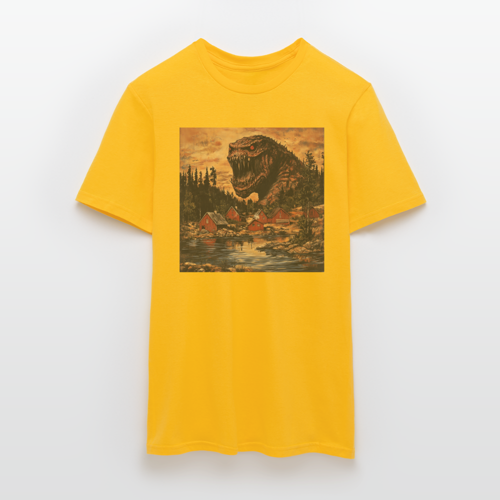 När Draken Vaknade vid Siljan, T-shirt herr - gul