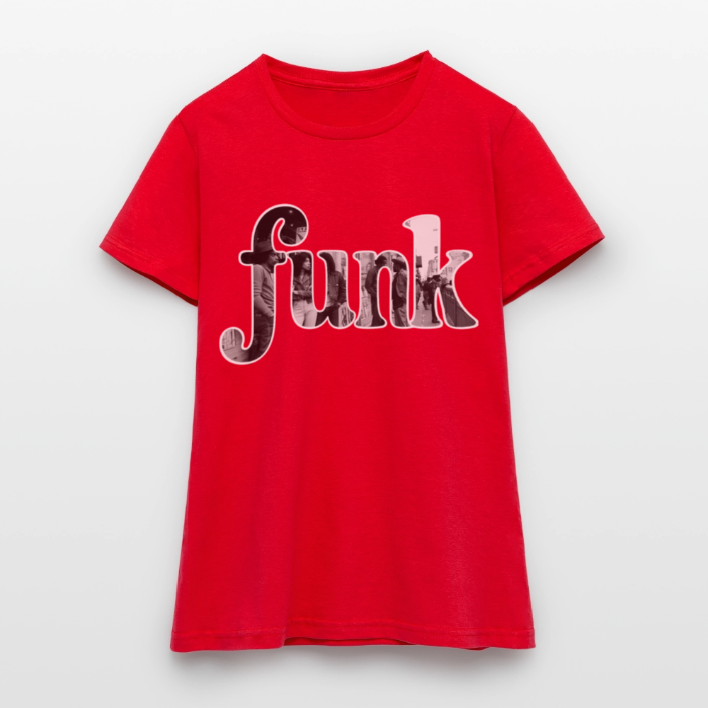 Funk Vibes, T-shirt dam - röd