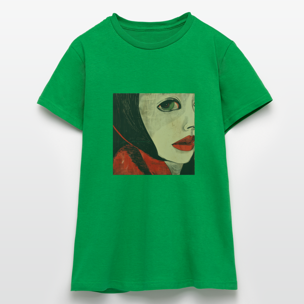 Fiskarfruns öga, T-shirt dam - kellygrön