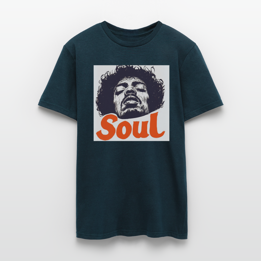 Kärlek, frihet och rättvisa, T-shirt herr - marinblå