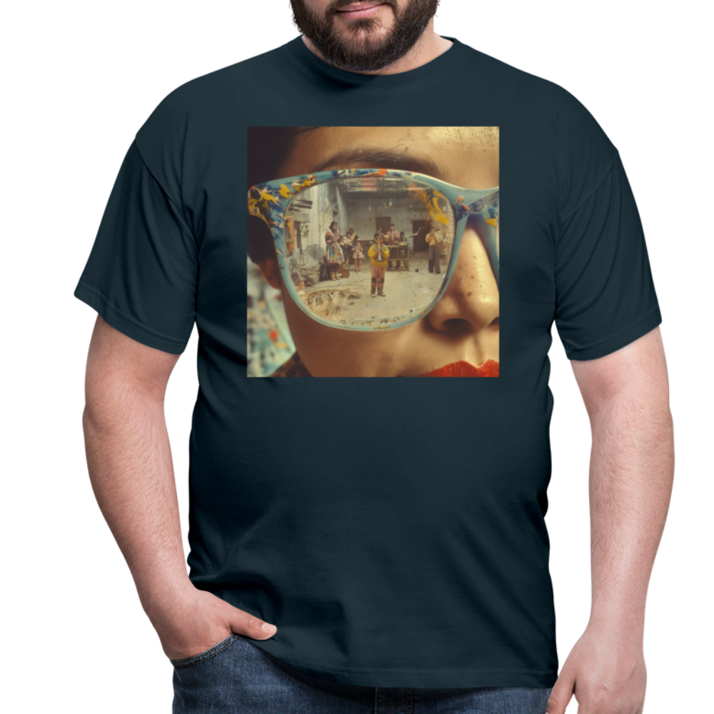 Reflektioner av Anderna, T-shirt herr - marinblå