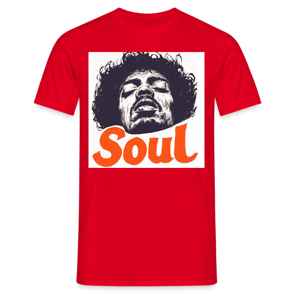Kärlek, frihet och rättvisa, T-shirt herr - röd