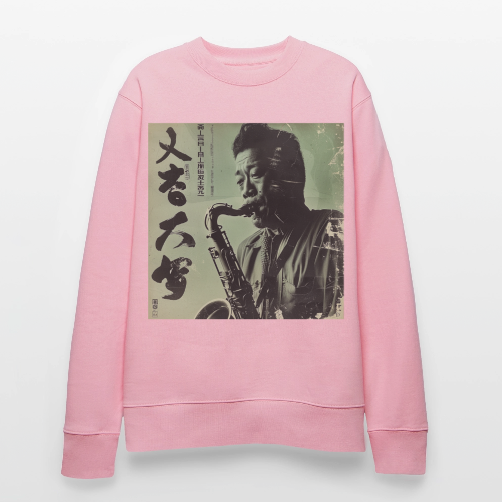Live Mount Fuji Jazzcafé, Ekologisk sweatshirt CHANGER unisex från Stanley/Stella - ljusrosa