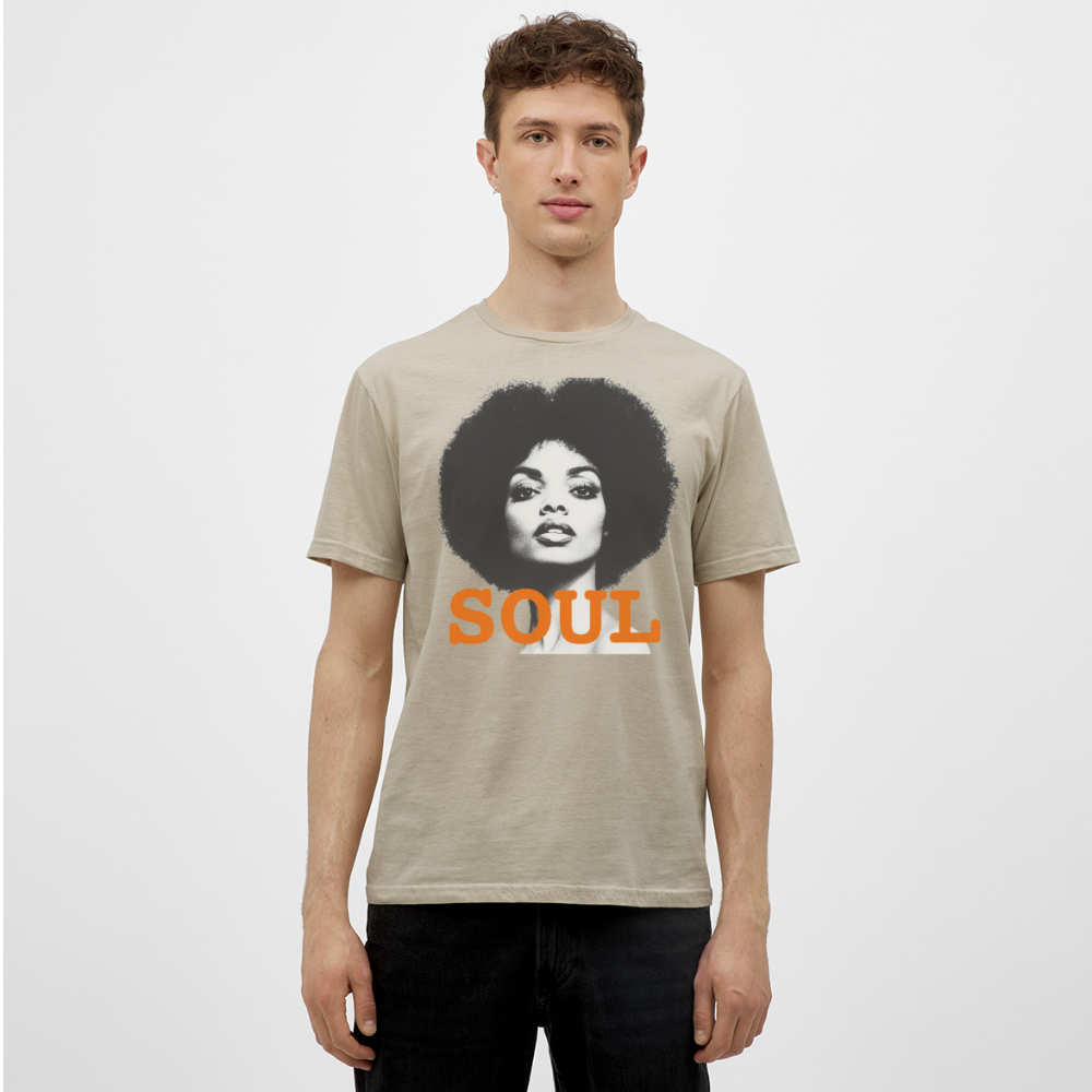Soul PWR, T-shirt herr - sandbeige