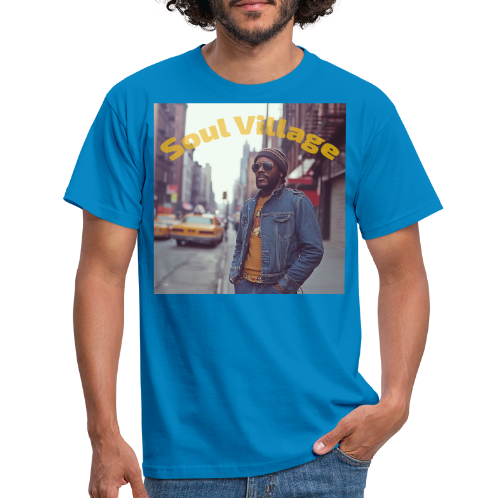 Soul Village, T-shirt herr - kungsblå