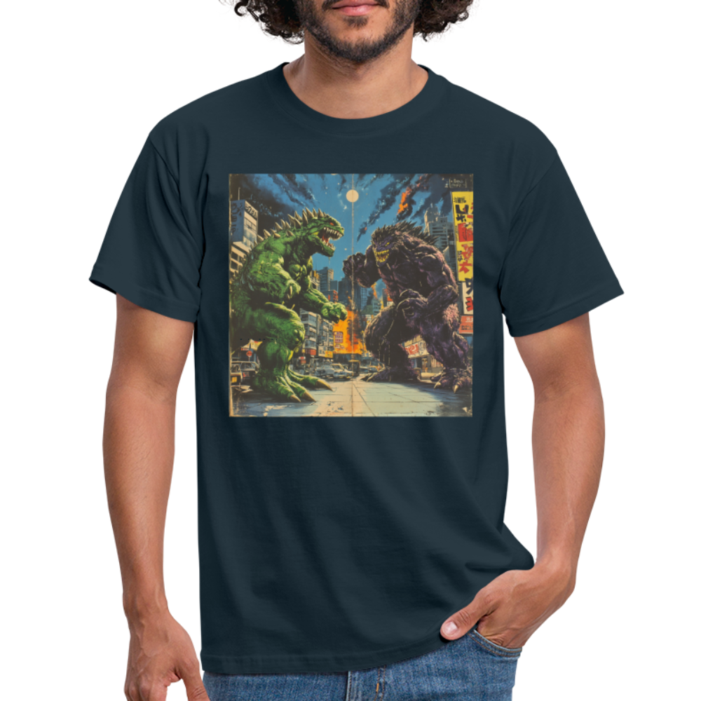 Kampen vid Solnedgången, T-shirt herr - marinblå