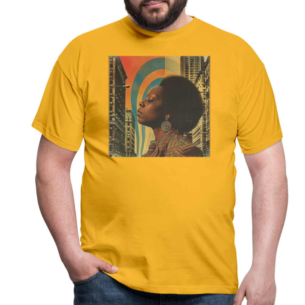 Jazz in the Moonlight, T-shirt herr - gul