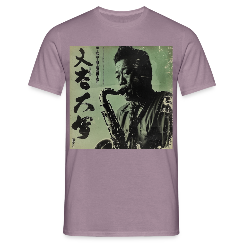 Live Mount Fuji Jazzcafé , T-shirt herr - lilagrå