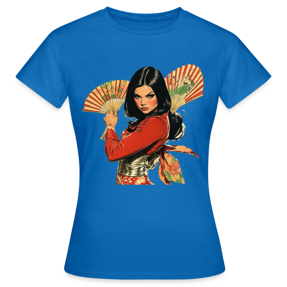 Dansen med Solfjädrar: Vindens krigare, T-shirt dam - royalblå