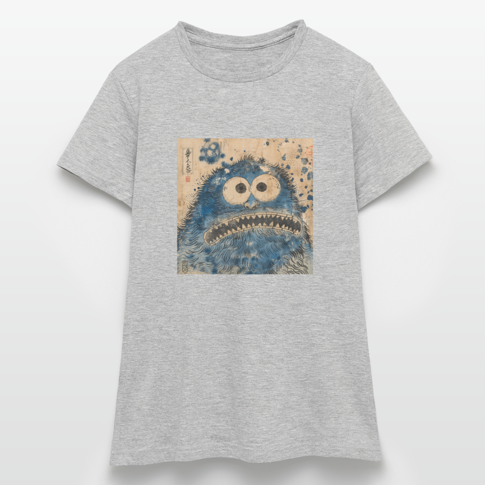 Uramiko ramlar i vattnet, T-shirt dam - gråmelerad