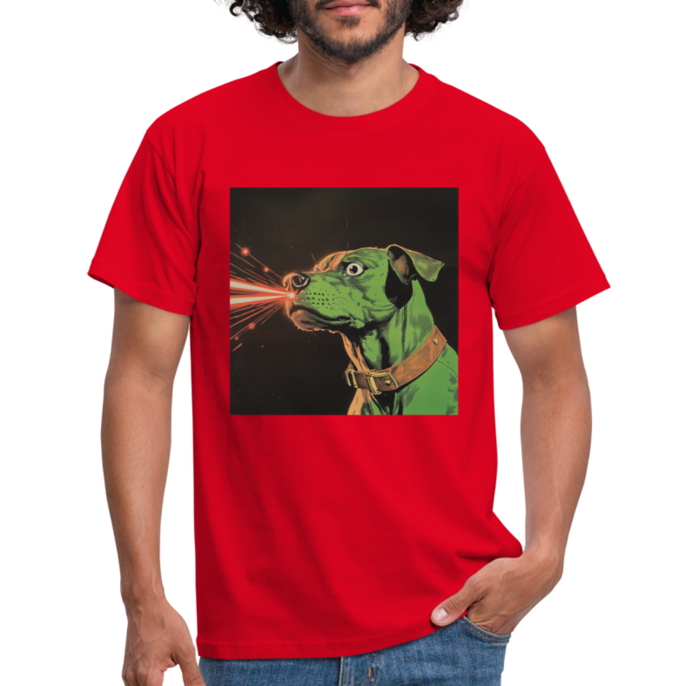 Strålhunden, T-shirt herr - röd