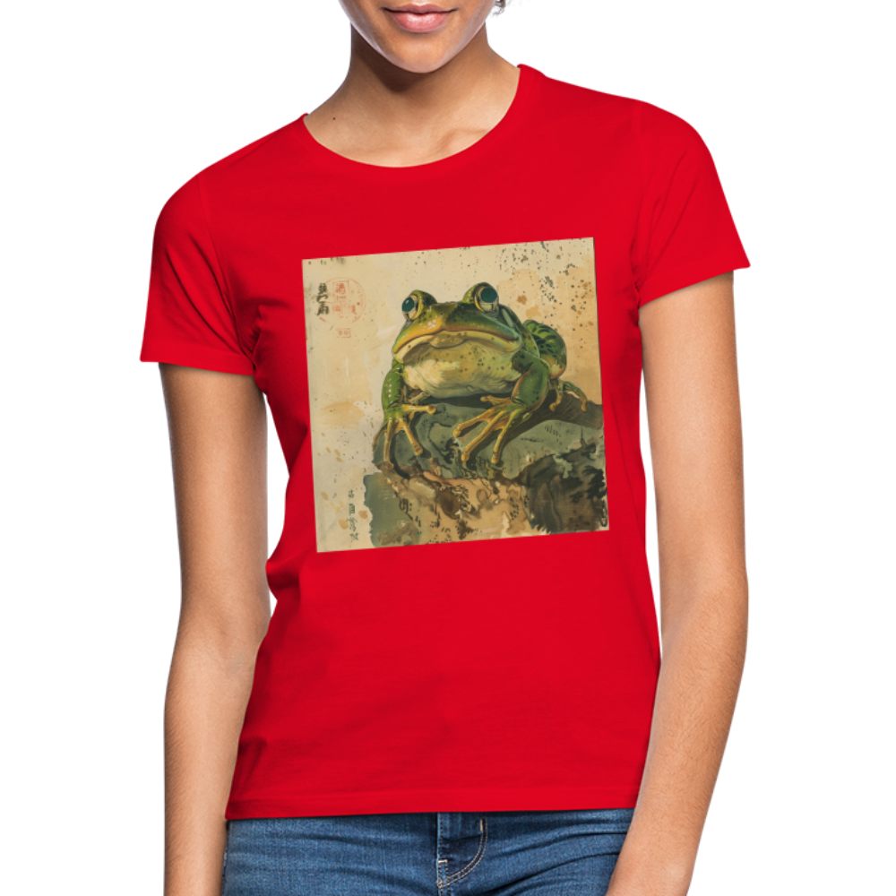 Grodan i Skymningen, T-shirt dam - röd
