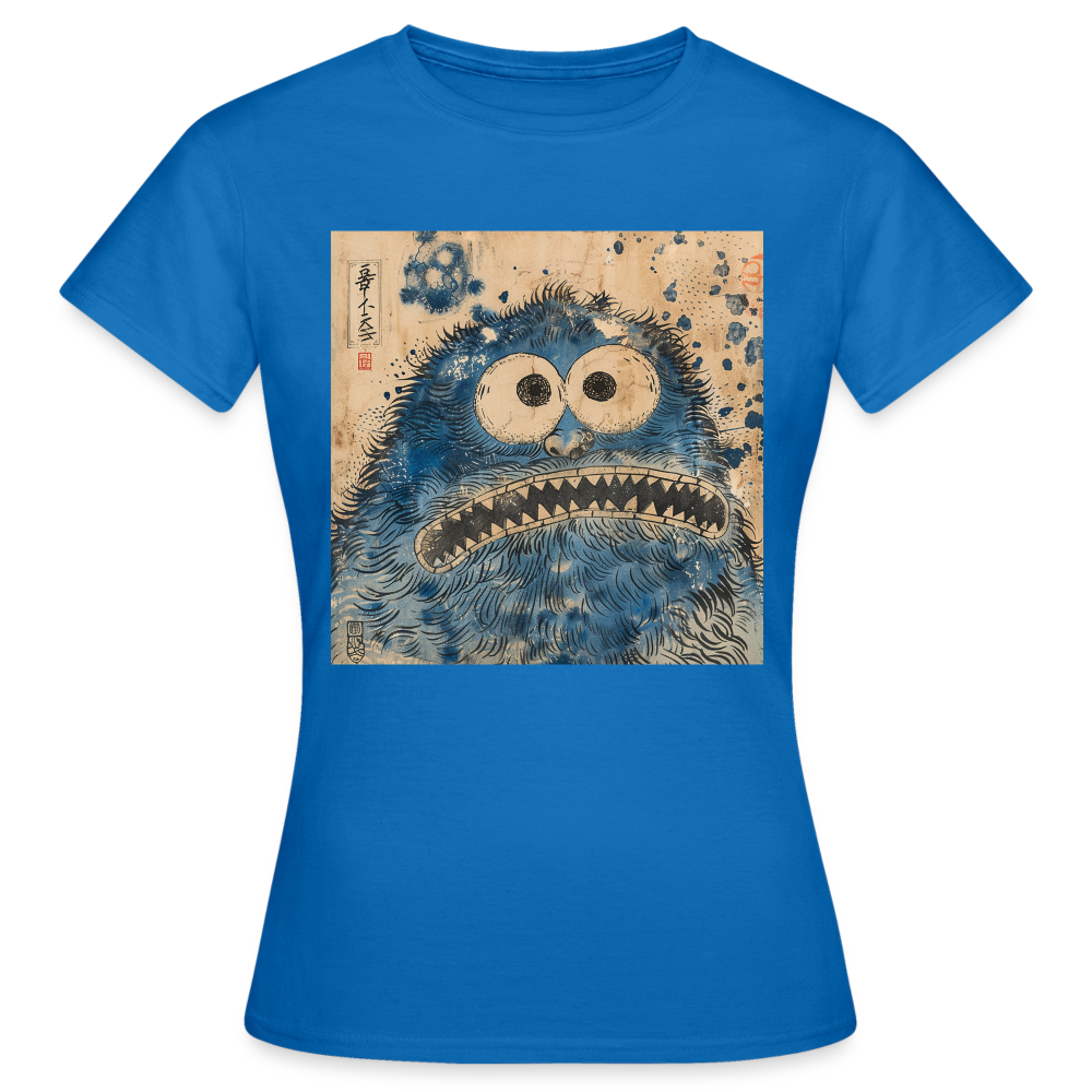 Uramiko ramlar i vattnet, T-shirt dam - royalblå