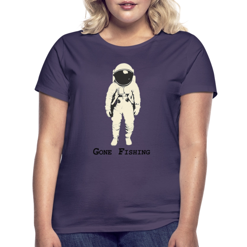 Drifting Beyond – Gone Fishing, T-shirt dam - mörklila