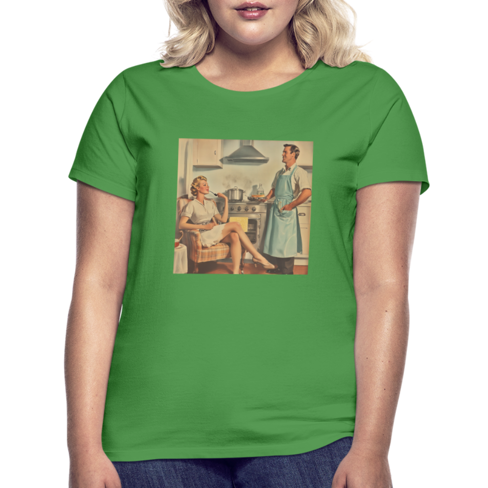 Äta bör man - annars dör man, T-shirt dam - kellygrön