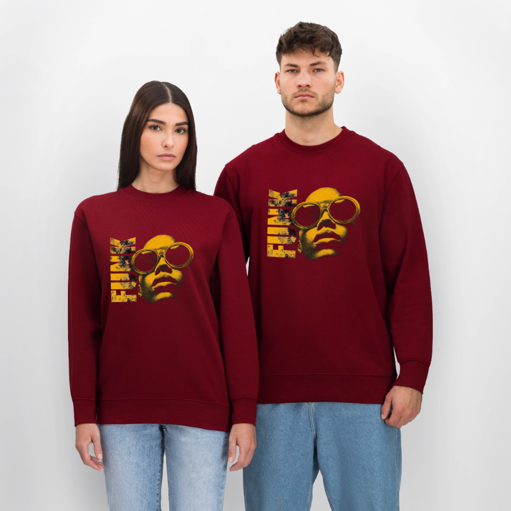 Funk Eternal, Ekologisk sweatshirt CHANGER unisex från Stanley/Stella - vinröd