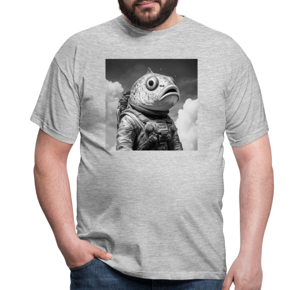 En ensam simtur i universum, T-shirt herr - gråmelerad