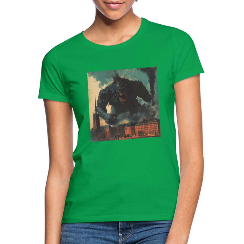 Helvetesstorm över Staden, T-shirt dam - kellygrön