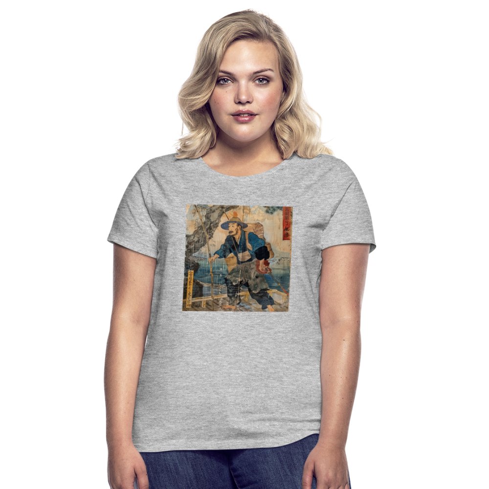 Fiskaren som bytte karriär, T-shirt dam - gråmelerad