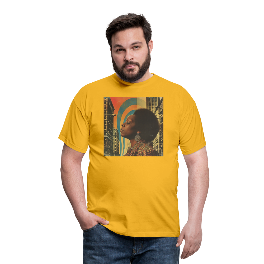 Jazz in the Moonlight, T-shirt herr - gul