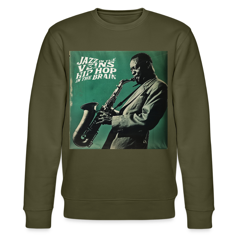 Groove in the Mind, Ekologisk sweatshirt CHANGER unisex från Stanley/Stella - kaki