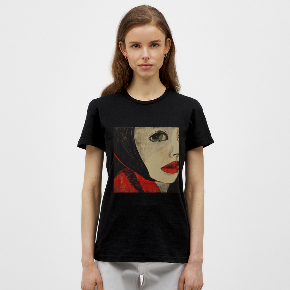 Fiskarfruns öga, T-shirt dam - svart