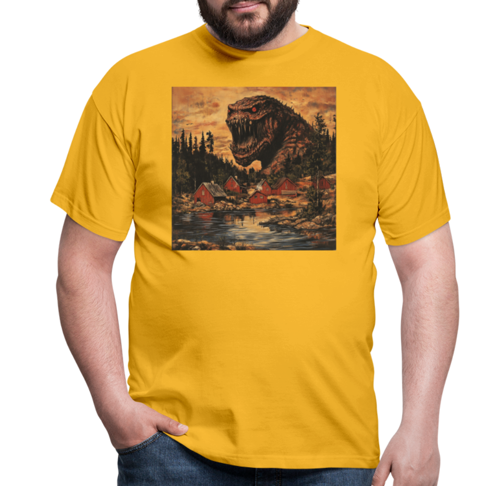 När Draken Vaknade vid Siljan, T-shirt herr - gul