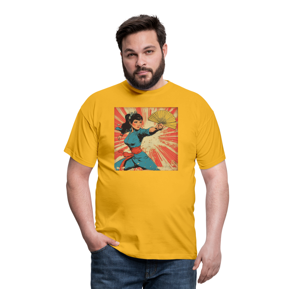 Solfjädern, T-shirt herr - gul