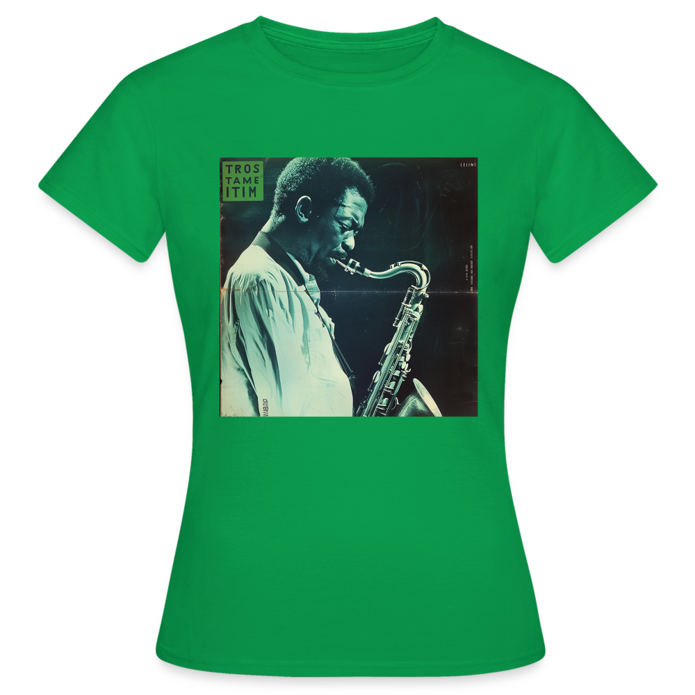 Gåtfull figur i jazzens underground, T-shirt dam - kellygrön
