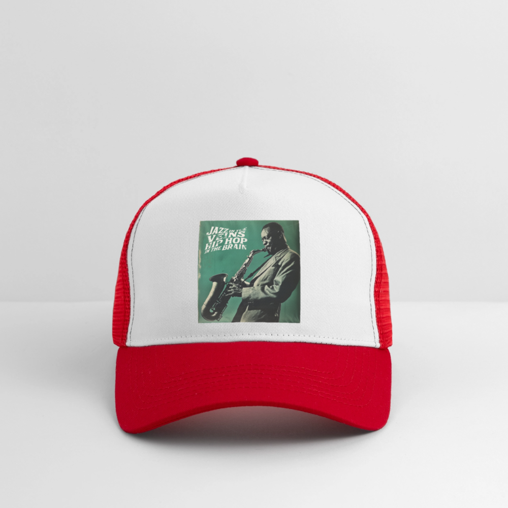 Groove in the Mind, Trucker Cap - vit/röd