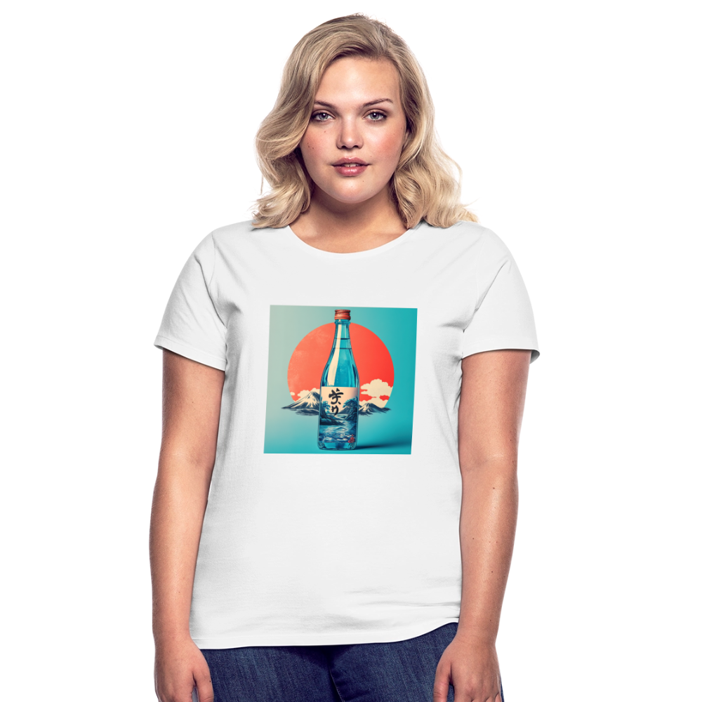 Stillhet i glas, T-shirt dam - vit