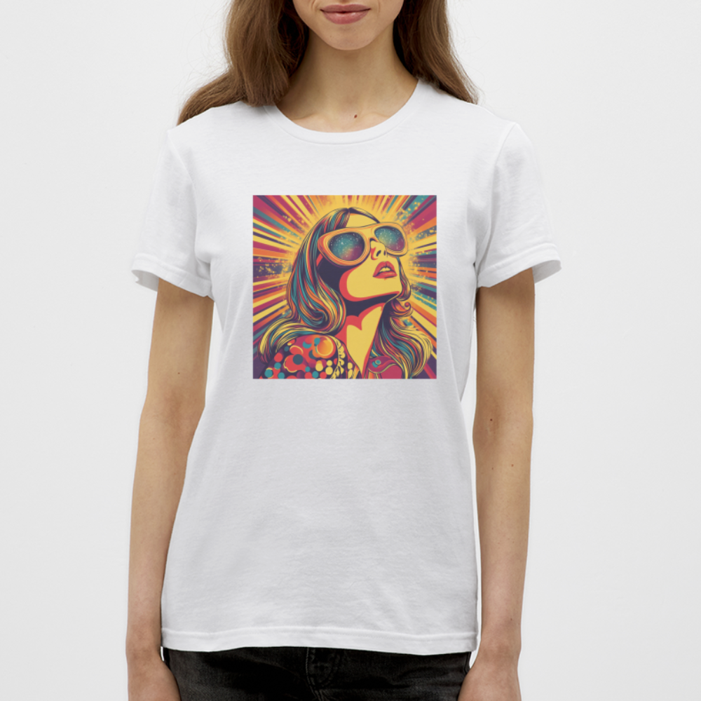 Disco Fever, T-shirt dam - vit