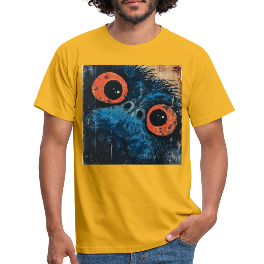 Den blå vännen, T-shirt herr - gul