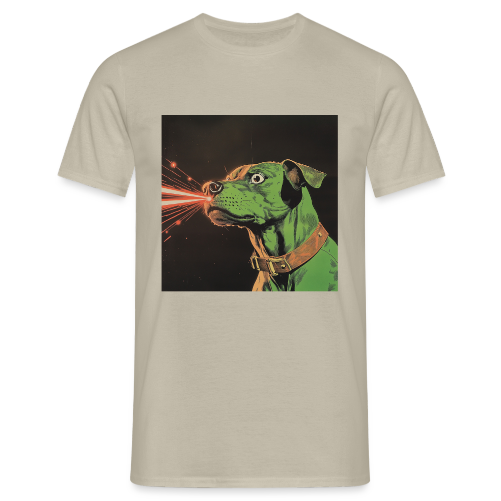 Strålhunden, T-shirt herr - sandbeige