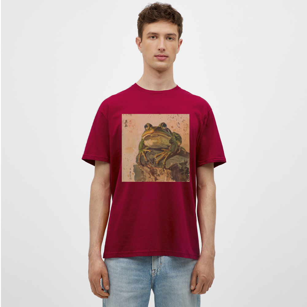 Grodan i Skymningen, T-shirt herr - tegelröd