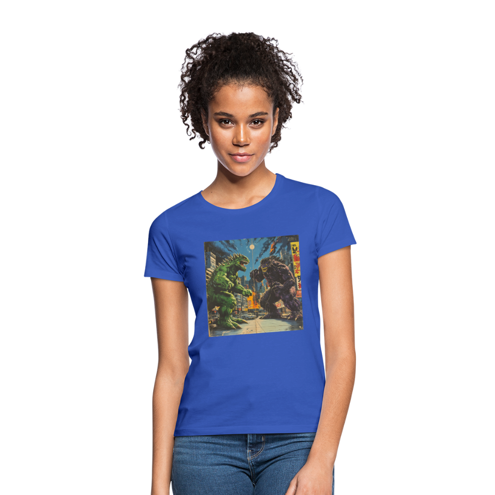 Kampen vid Solnedgången, T-shirt dam - royalblå