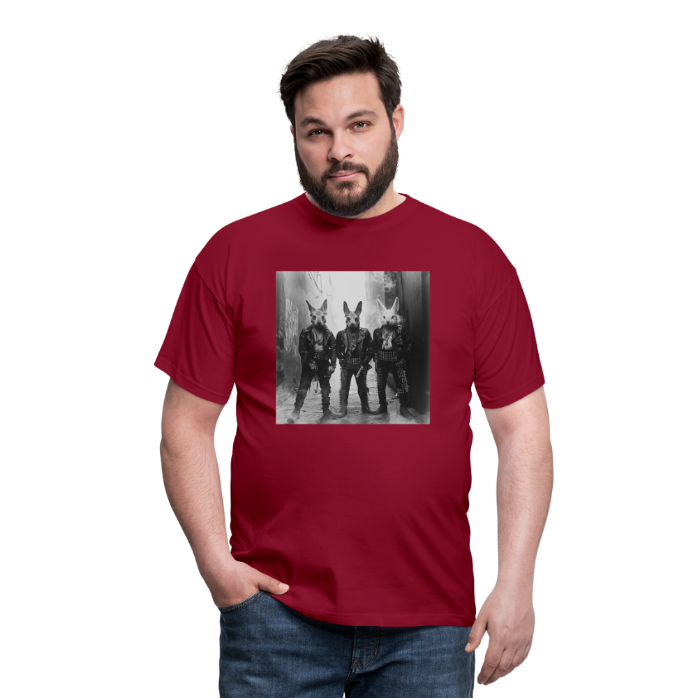 The Hare Raisers, T-shirt herr - tegelröd