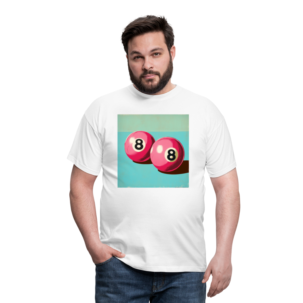 Rosa Rivaler, T-shirt herr - vit