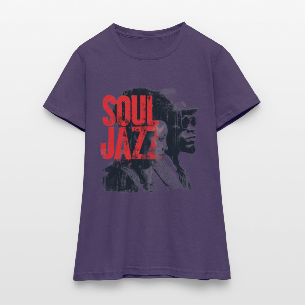 The Essence of Soul Jazz, T-shirt dam - mörklila