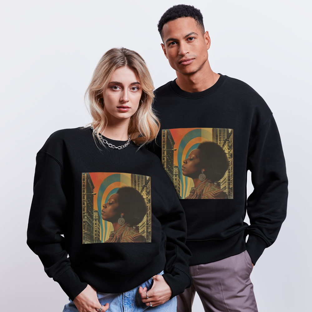 Jazz in the Moonlight, Ekologisk oversizetröja RADDER unisex från Stanley/Stella - svart