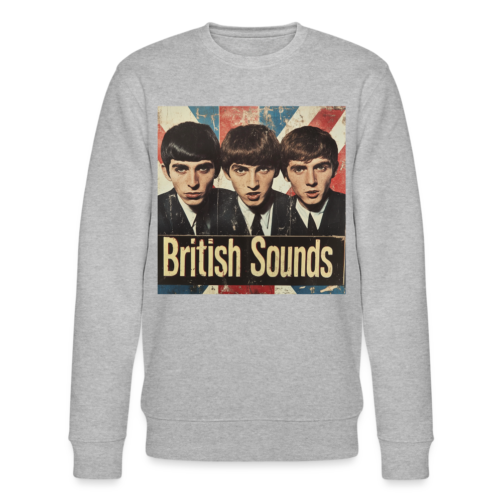 British sounds 1965, Ekologisk sweatshirt CHANGER unisex från Stanley/Stella - gråmelerad