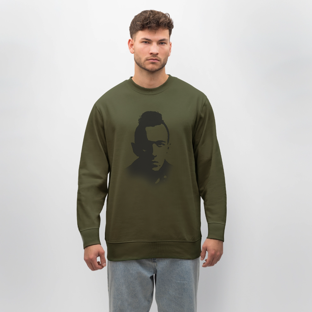 Stencil of Rebellion, Ekologisk sweatshirt CHANGER unisex från Stanley/Stella - kaki