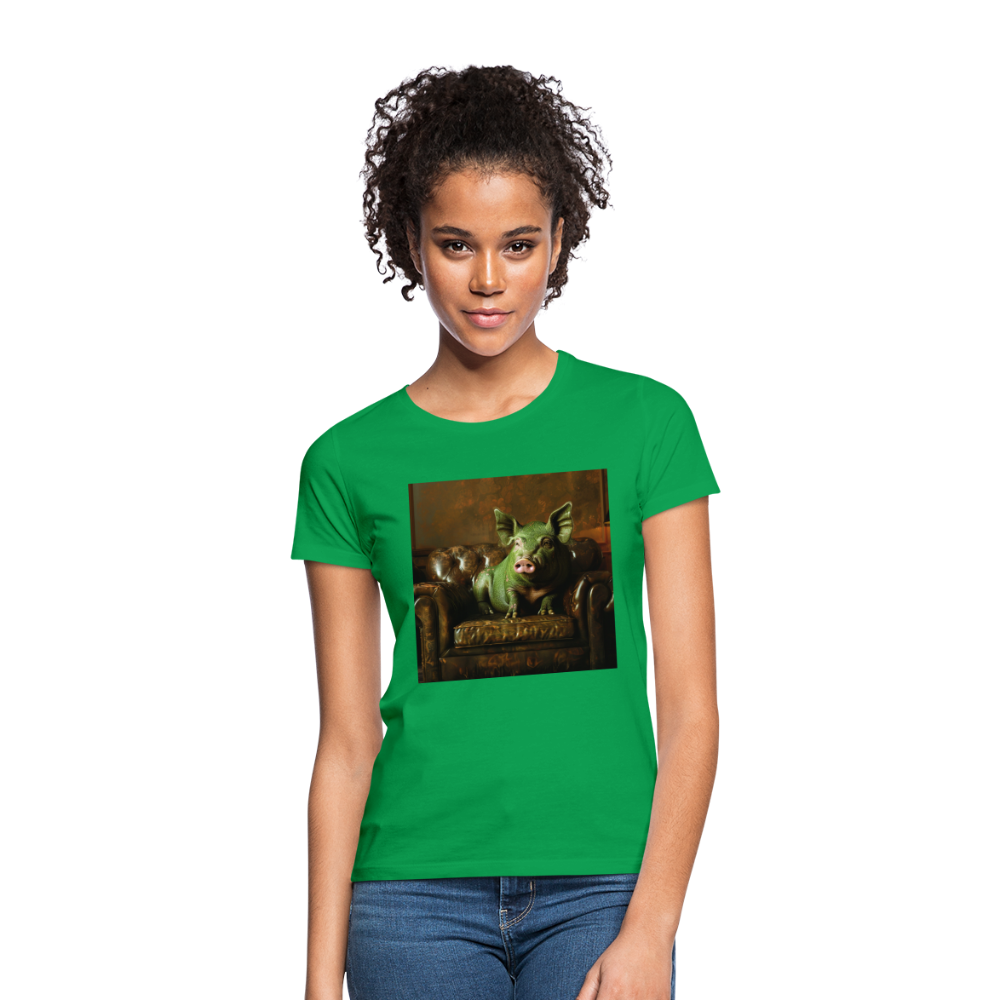 Grön Elegans, T-shirt dam - kellygrön