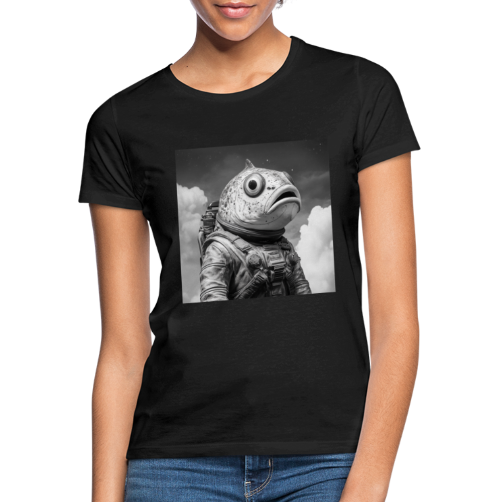 En ensam simtur i universum, T-shirt dam - svart