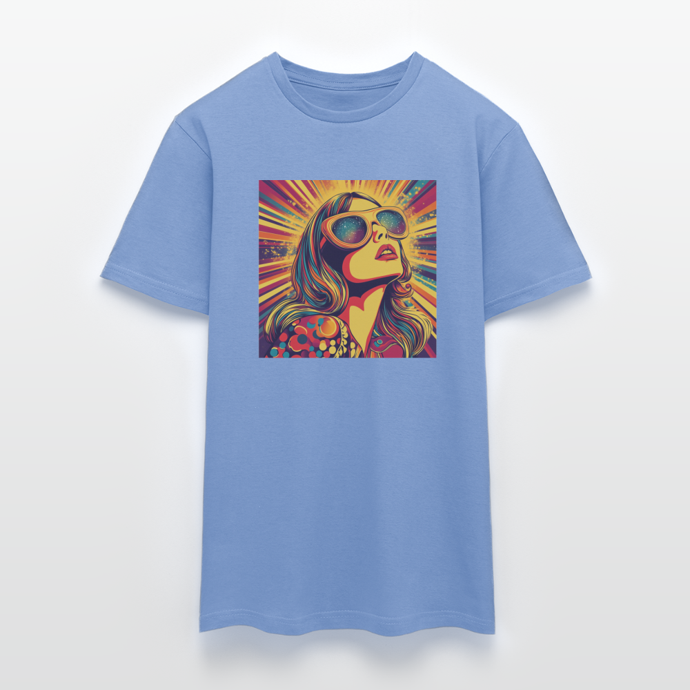Disco Fever, T-shirt herr - carolina blue