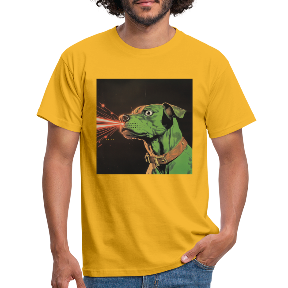 Strålhunden, T-shirt herr - gul