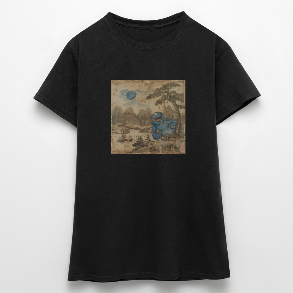 Uramiko vid floden, T-shirt dam - svart