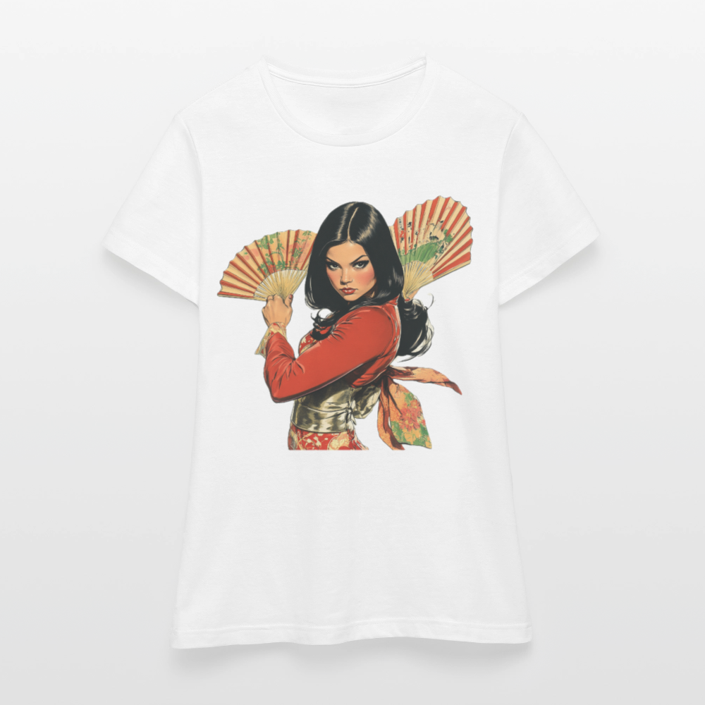 Dansen med Solfjädrar: Vindens krigare, T-shirt dam - vit